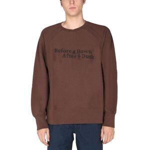 ENGINEERED GARMENTS Before Dawn After Dusk Graphic Sweatshirt Men BROWN Sweaters